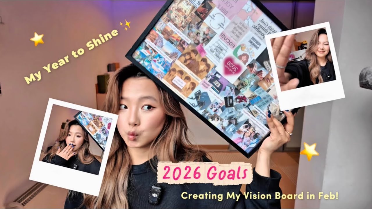 Creating my vision board in February 