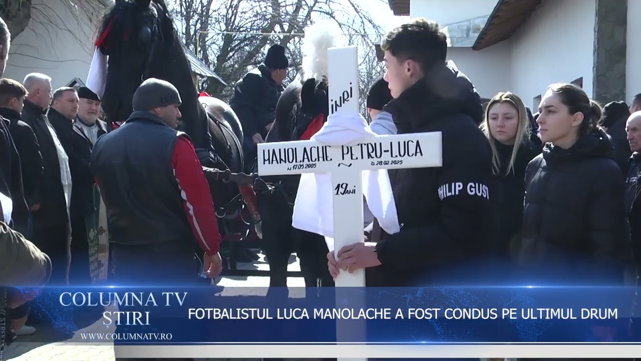 FOTBALISTUL LUCA MANOLACHE A FOST CONDUS PE ULTIMUL DRUM