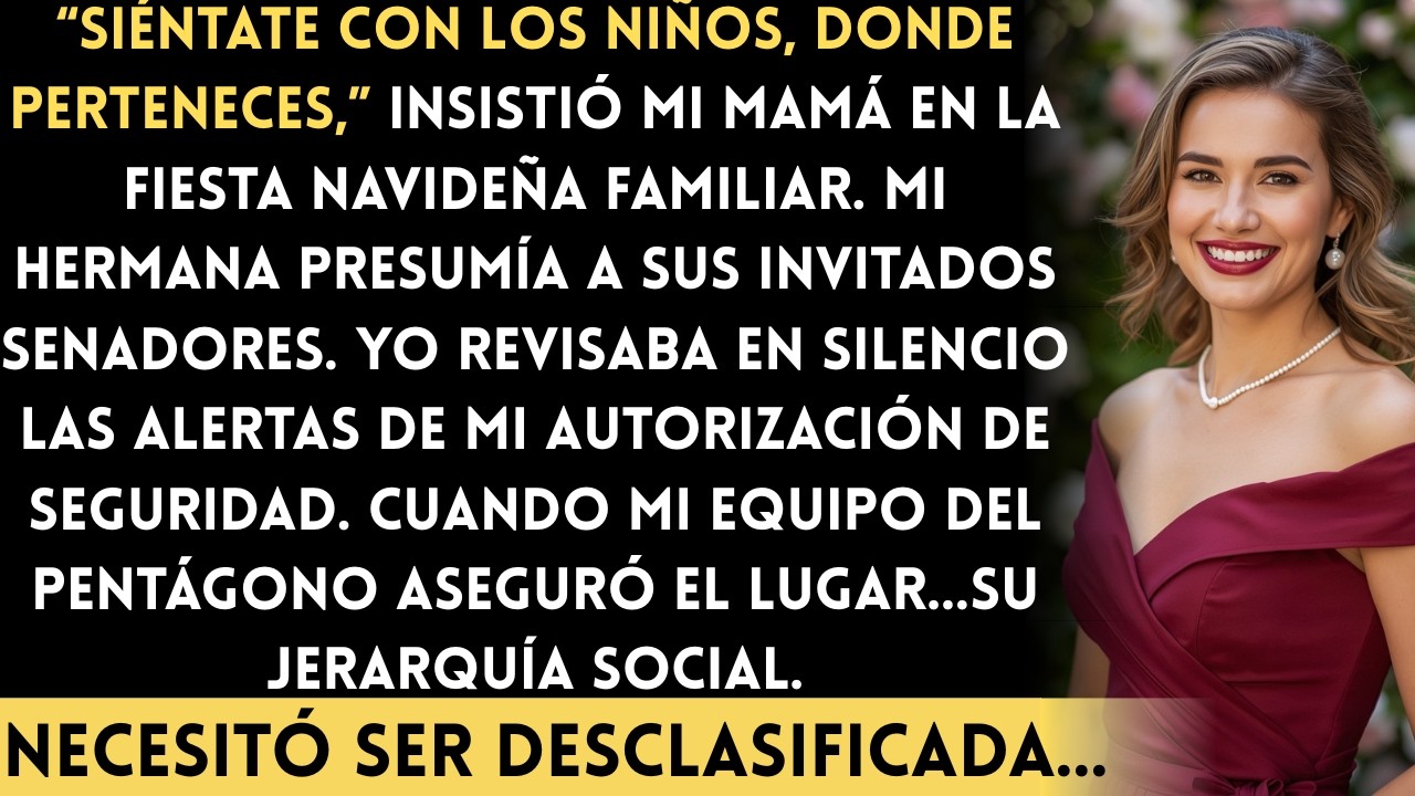 Mi familia me sentó en la mesa de los niños en Navidad… hasta que llegó mi equipo de seguridad...