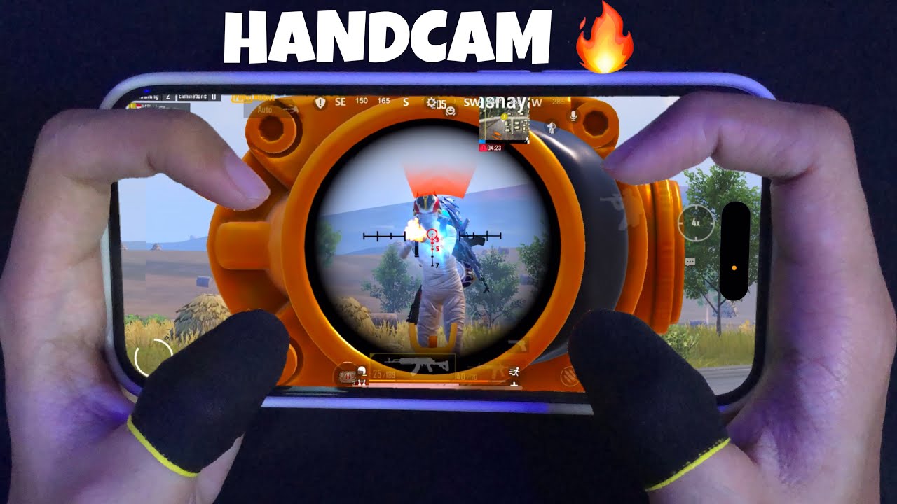 iPhone 14 Pro ❤️ 120 FPS HANDCAM | 4 Finger + Gyroscope 😍 PUBG Mobile