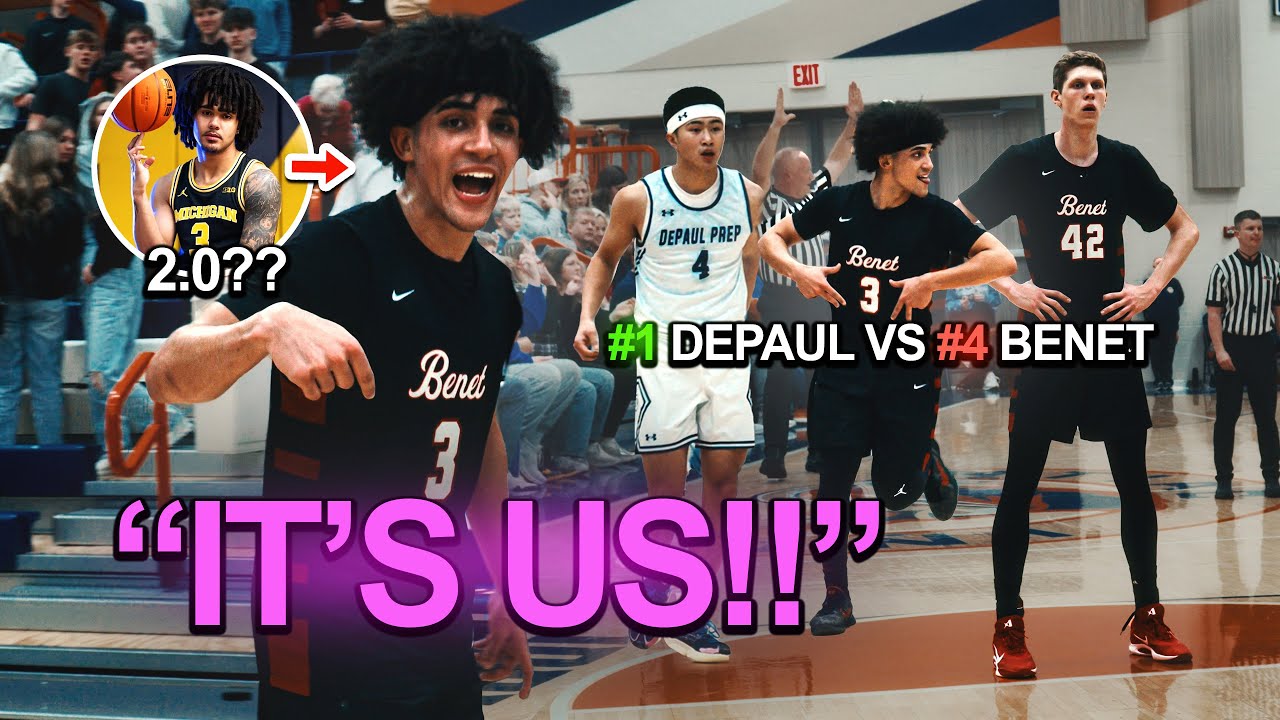 Elliot Cadeau Twin & 7 Footer UPSET THE #1 TEAM IN IL?? #1 DePaul Prep Vs #4 Benet for the chip🏆