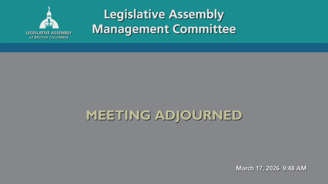 BC Legislature Live Stream - Douglas Fir Room