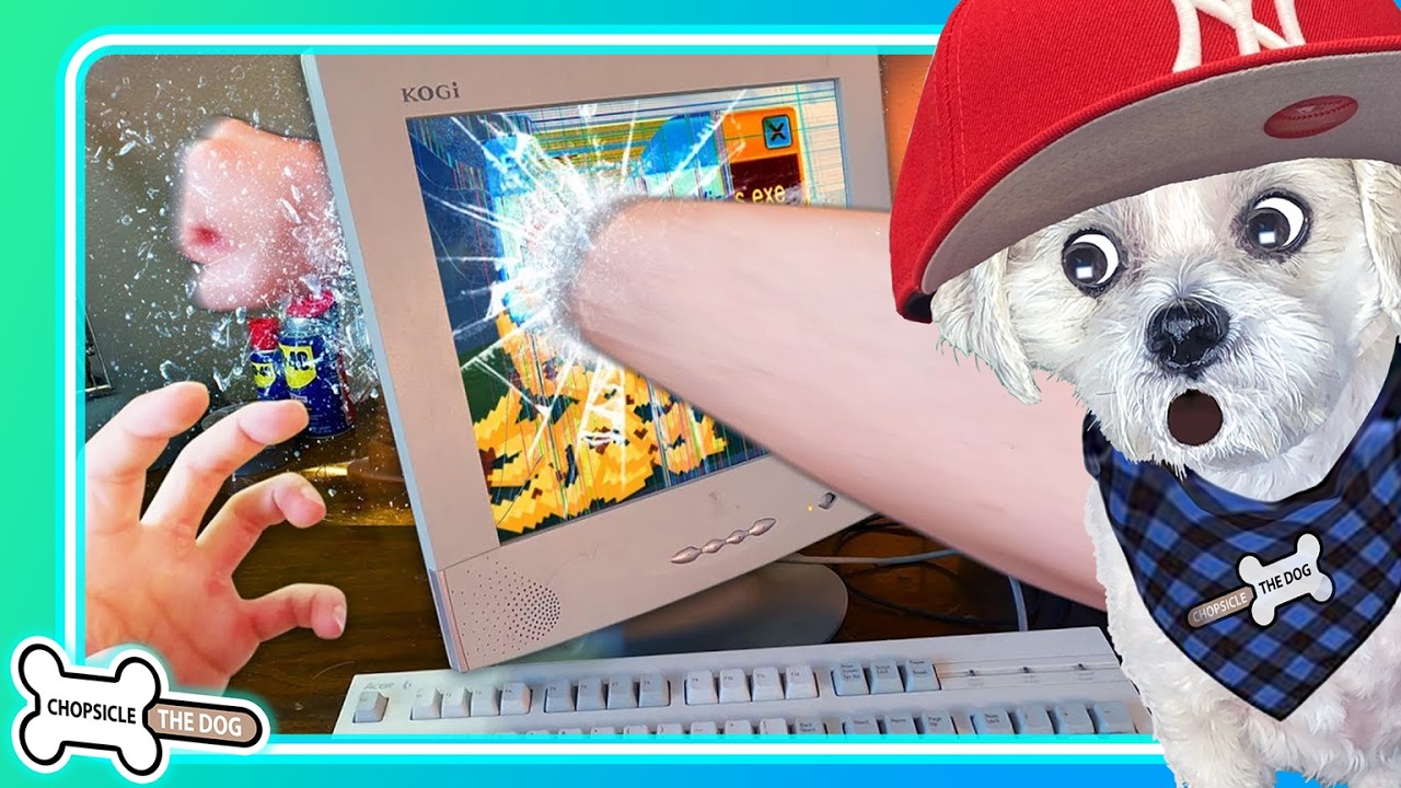 Fixing a Computer! A Buttered Side Down Reaction by Chopsicle The Dog