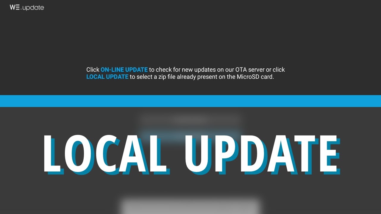 Local update via WeUpate - WeOS 1.0 [WeTek Tutorials]