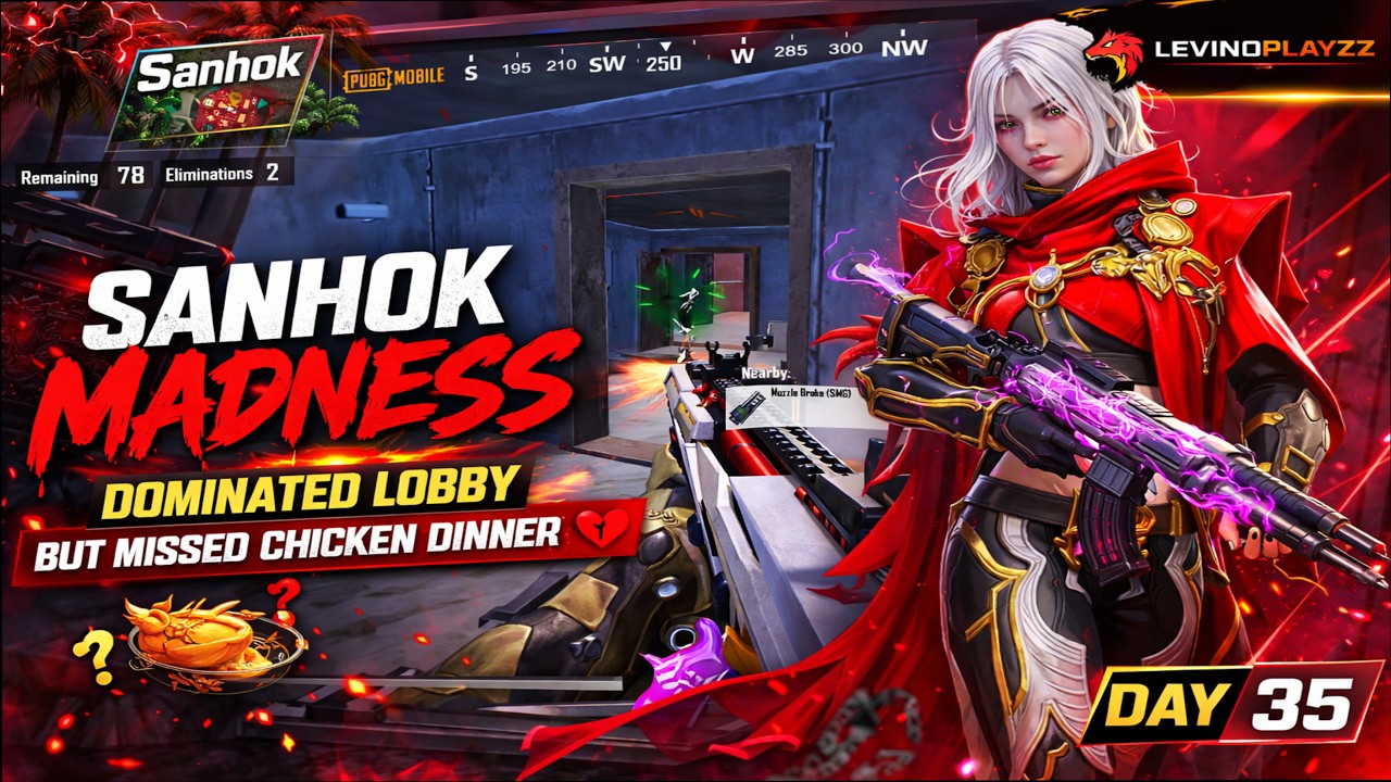 Sanhok Madness 🔥 | Dominated Lobby but Missed Chicken Dinner | PUBG Mobile
