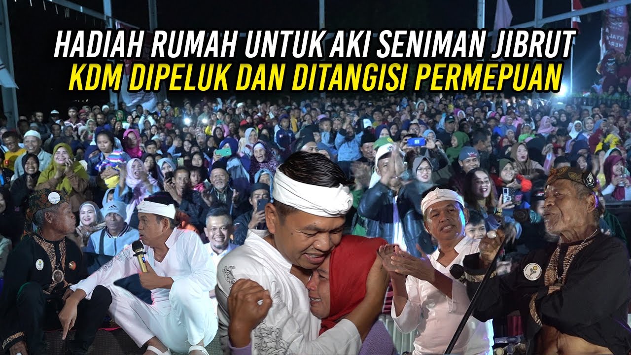 HADIAH RUMAH UNTUK AKI SENIMAN JIBRUT | KDM DIPELUK PEREMPUAN DI GARUT SAMBIL MENANGIS