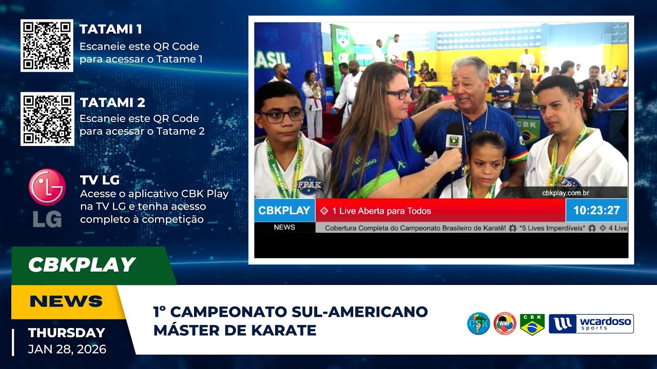 AO VIVO - Uma preparação para live do 1º Campeonato Sul-Americano Máster de Karate