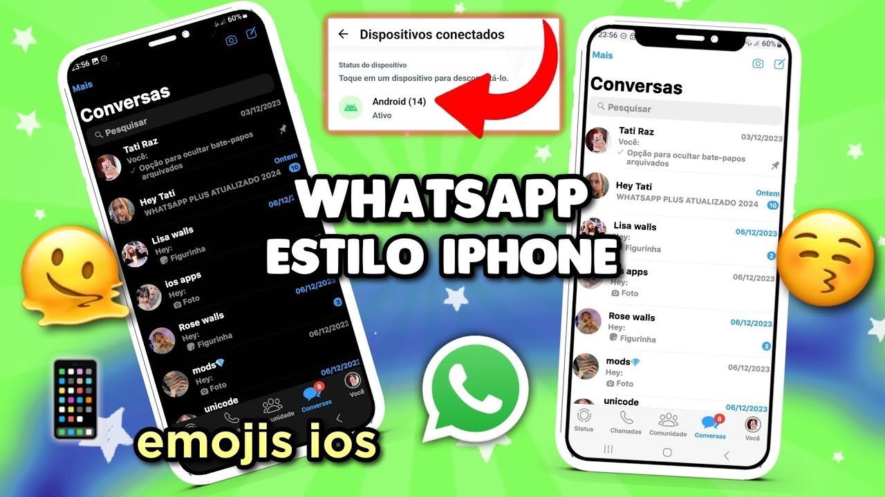 SAIU! WHATSAPP IGUAL IPHONE iOS 18 NO ANDROID 2025 🥳 Funcionando 😄 Nova Atualização watusiiOS