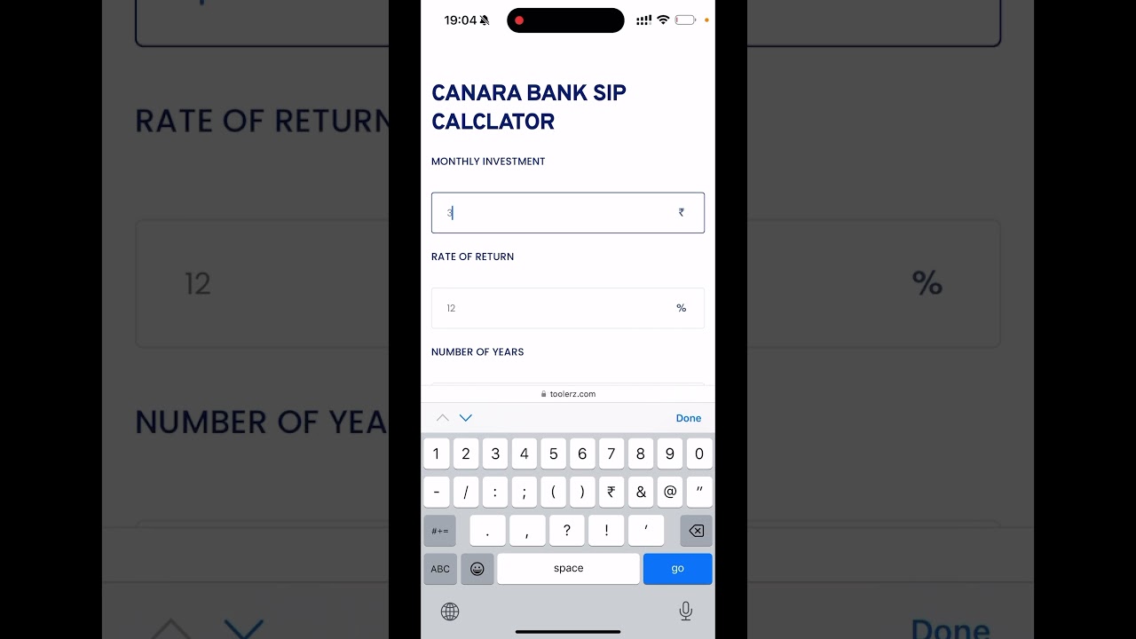 SIP Investment Plan in Canara Bank
