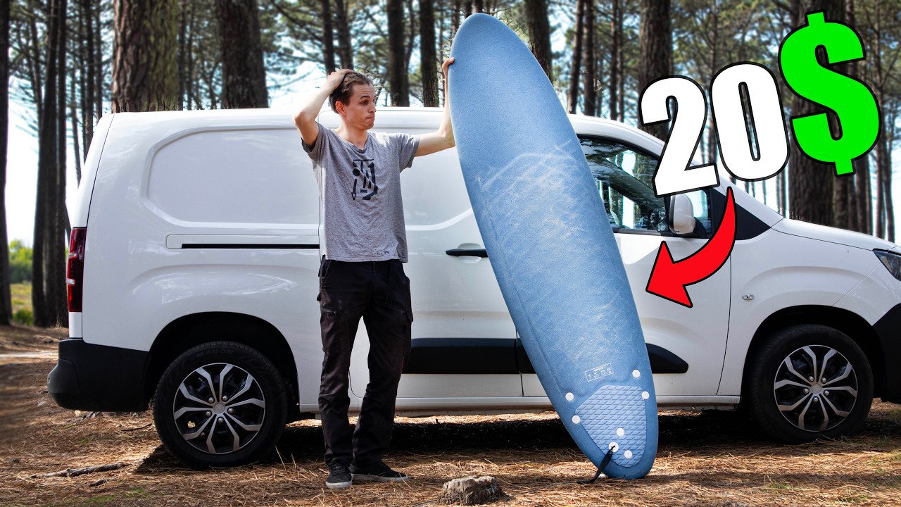 I Bought a $20 Surfboard and Tested It | Surfing in Portugal