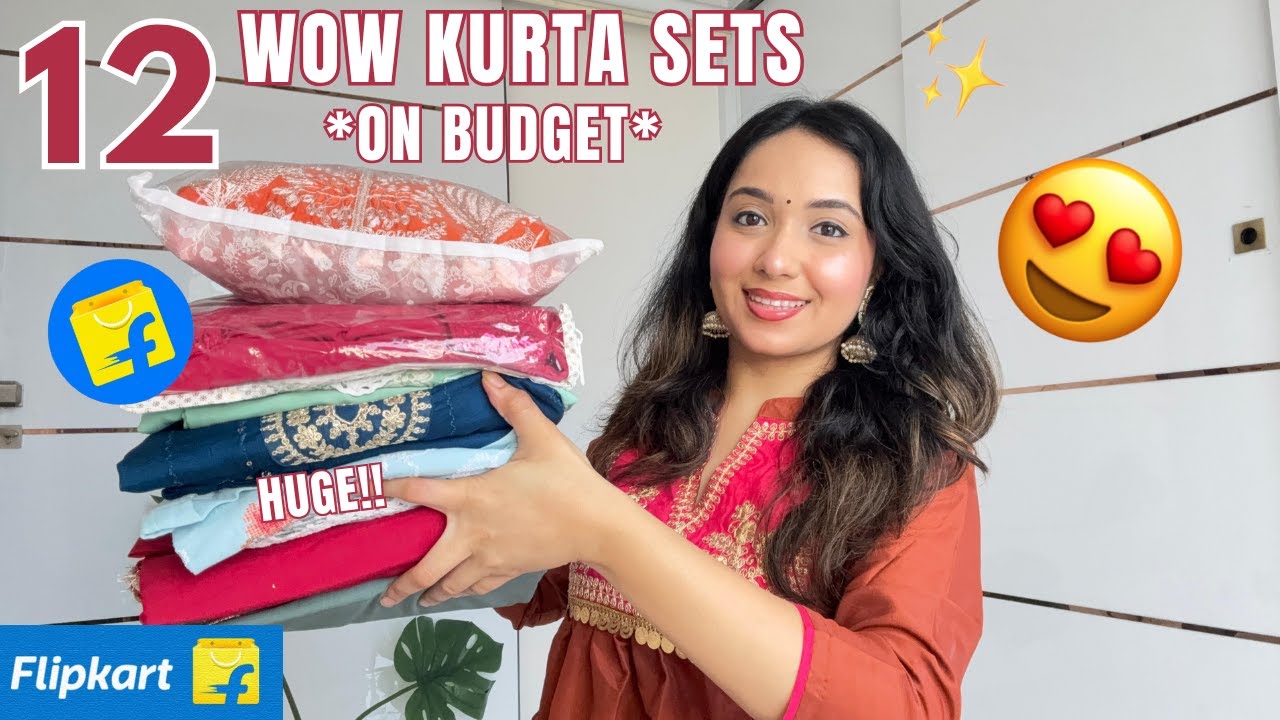 12 WOW Flipkart Kurta Set Try On haul 😍 | UPTO 75% OFF | ISHA VINOD JAIN