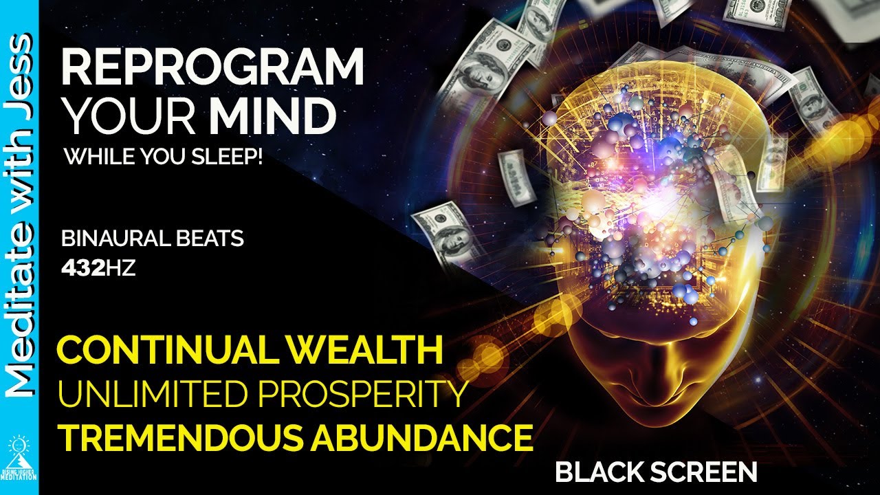 I AM Affirmations for Abundance,Wealth & Prosperity. REPROGRAMMING WHILE YOU SLEEP432Hz Black screen