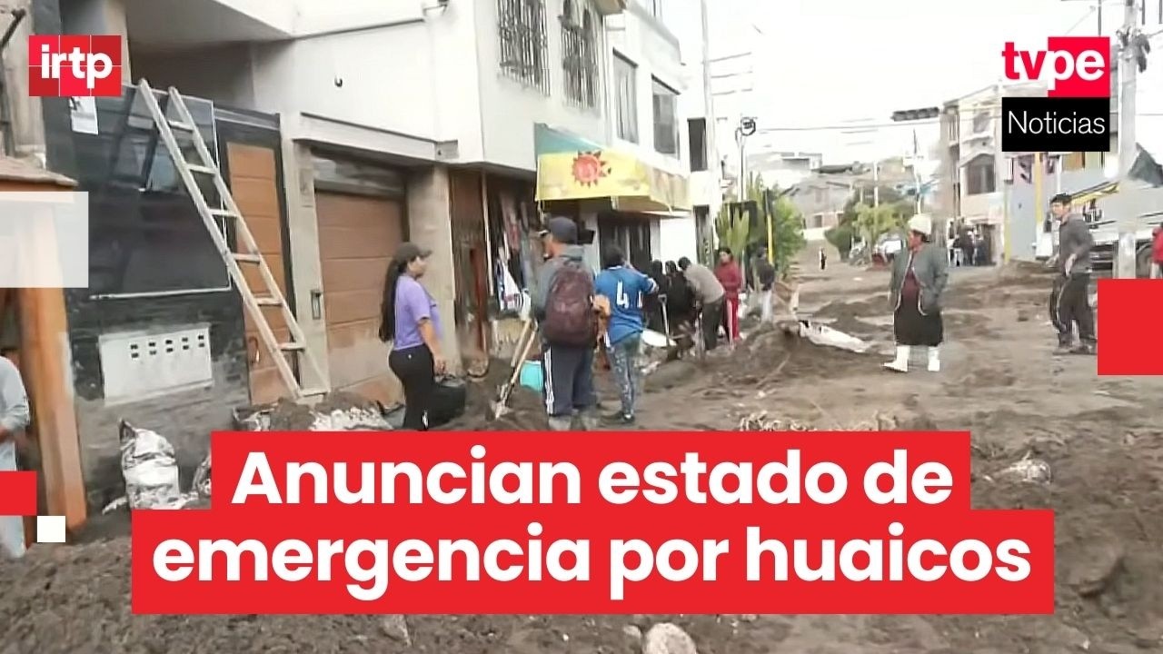 Gobierno anuncia estado de emergencia en Arequipa tras lluvias y desbordes