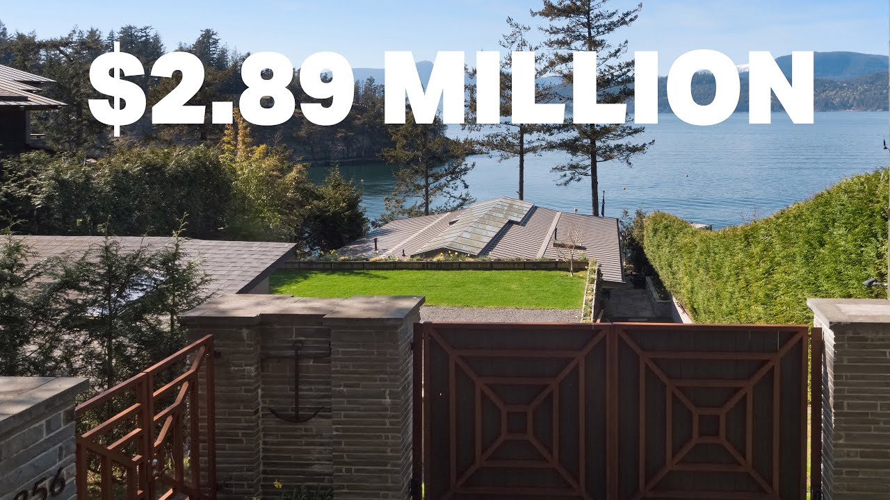 Architecturally designed & custom-built waterfront home on Bowen Island
