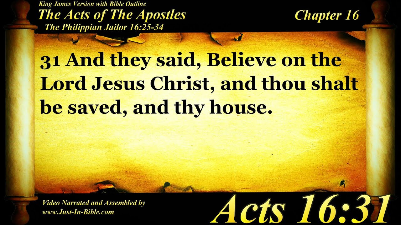 The Acts of the Apostles Chapter 16 - Bible Book #44 - KJV HD Read Along Audio/Video/Text