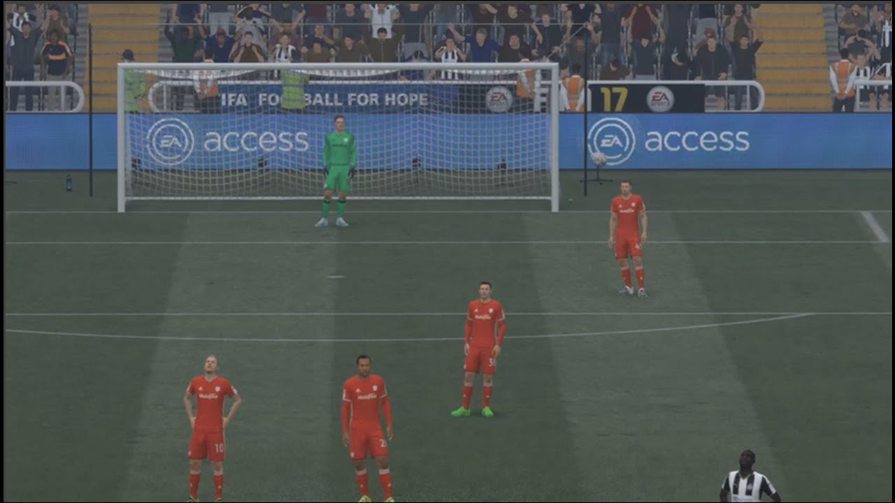 FIFA 17 GLITCH   PLAYERS FREEZE