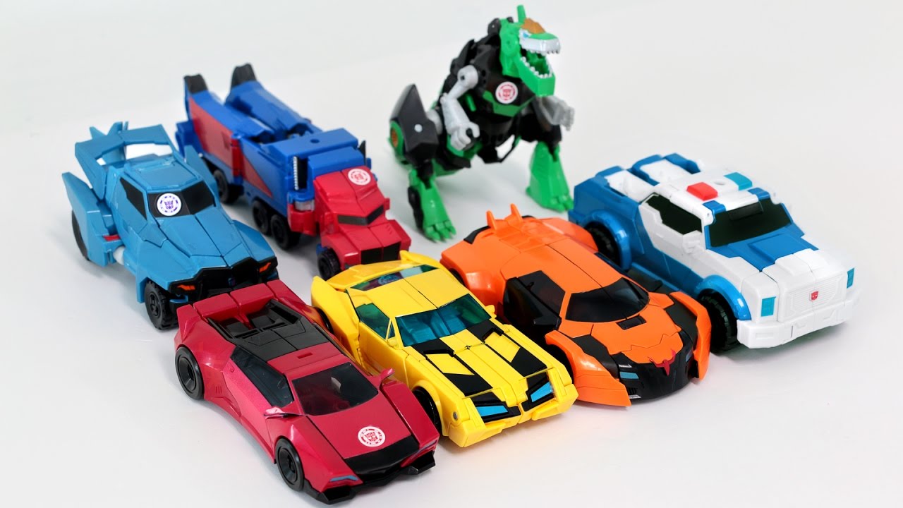 Transformers RID OptimusPrime Bumblebee Drift Grimlock Strongarm Sideswipe Vehicles Robot Car Toys