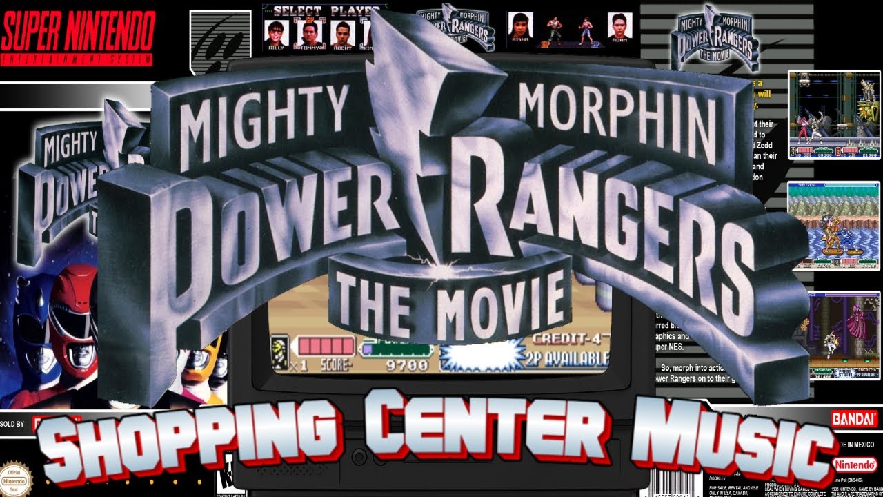 Mighty Morphin Power Rangers The Movie (SNES) - Shopping Center Music