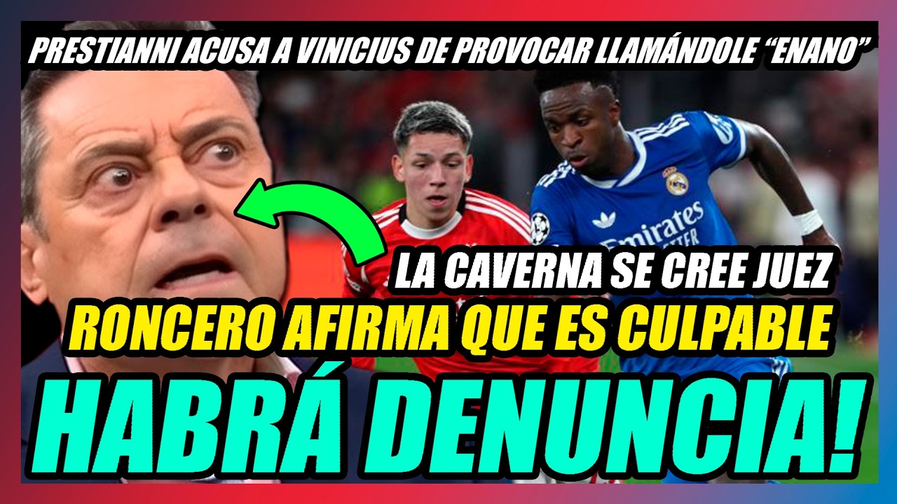 🔥RONCERO PIERDE LOS PAPELES y AFIRMA QUE PRESTIANNI ES CULPABLE!🔥ASÍ ES LA CAVERNA!🔥HABRÁ DENUNCIA!🔥