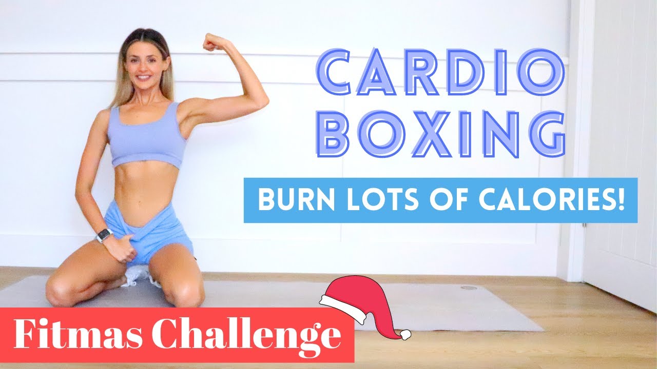 CALORIE TORCHING CARDIO BOXING WORKOUT | Fitmas Day 2!