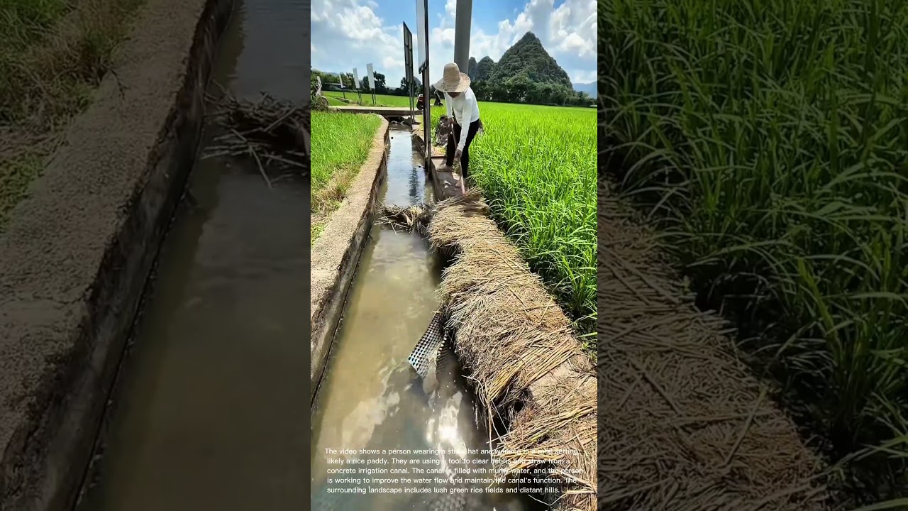 Clearing Irrigation Canal: Rural Waterway Maintenance
