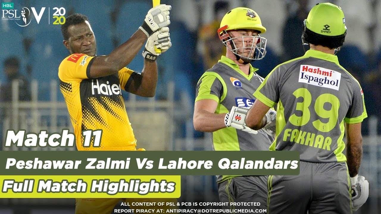 Lahore Qalandars Vs Peshawar Zalmi | Full Match Highlights | Match 11 | HBL PSL 5 | 2020|MB1