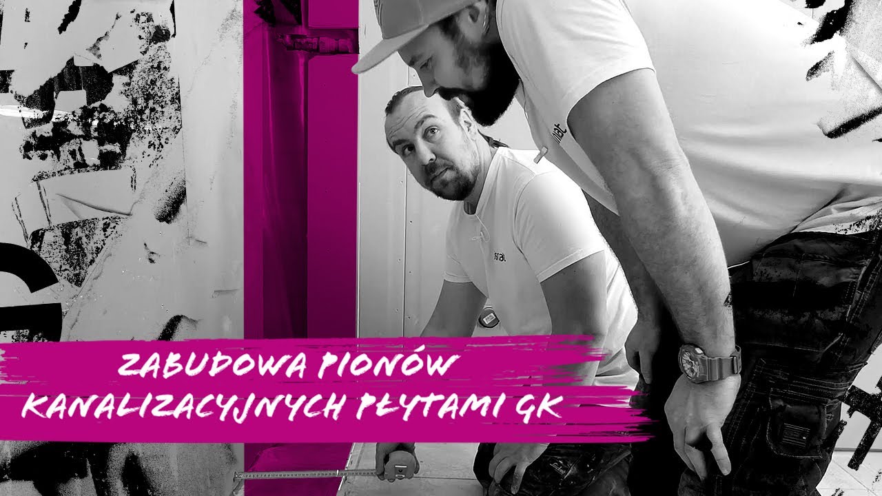 Zabudowa pion&oacute;w kanalizacyjnych płytami gk by Siniat - odc. 20