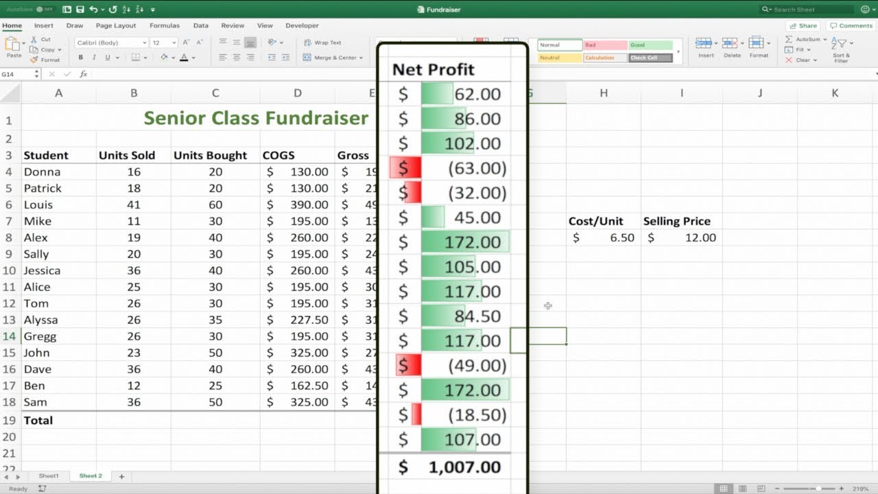 Data Bars in Excel - Create and Use Data Bars to Format Your Data