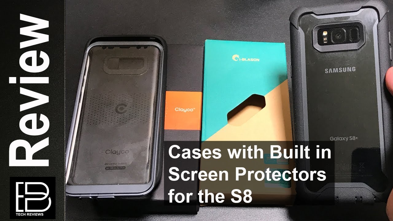 2 Cases with Built in Screen Protectors for the S8+