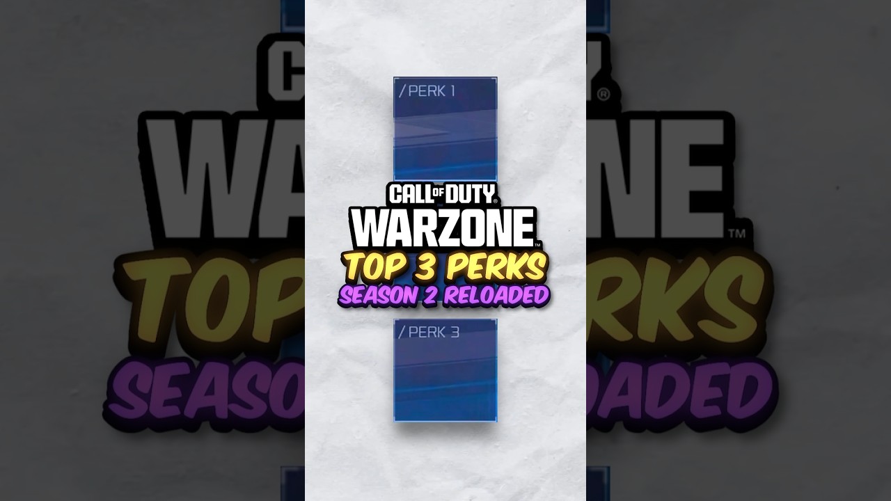 Top 3 PERKS in Warzone Season 2 RELOADED