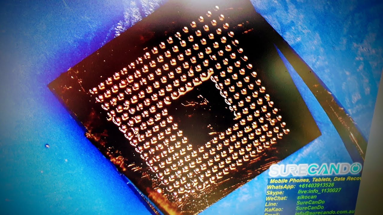 Reballing RAM Memory Module using Universal Stencil BGA Solder