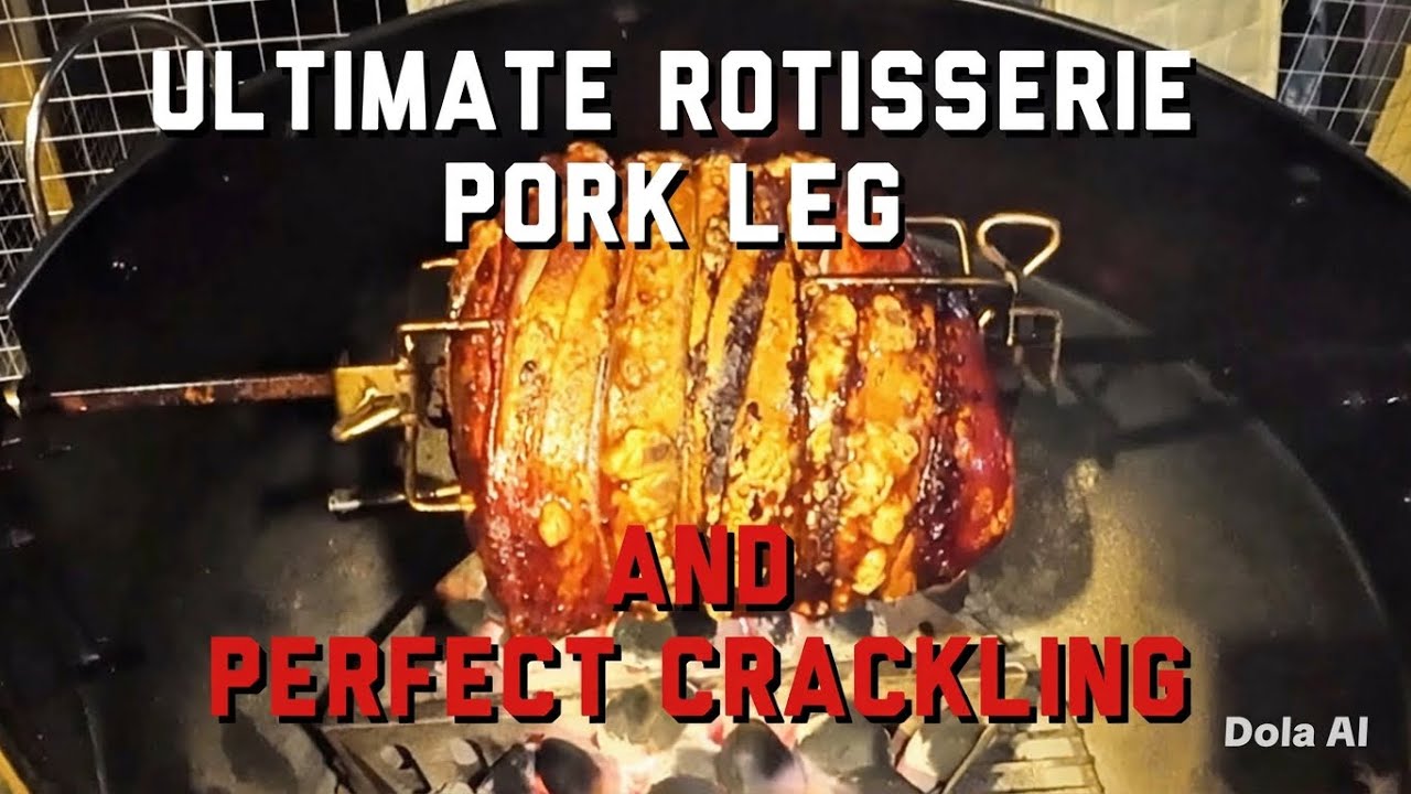 Rotisserie Pork Leg On The Weber Kettle #weberkettle #bbq #food