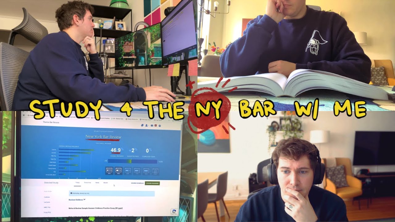 realistic day studying for the New York bar exam (chill bar prep vibes + ranting about the UBE)