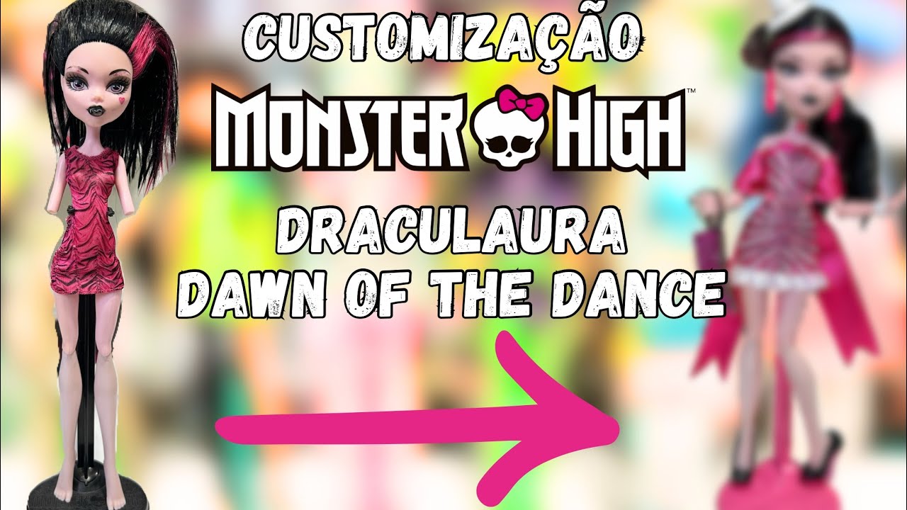 Customização da boneca Monster High Draculaura da coleção Dawn Of The Dance G1 Custom