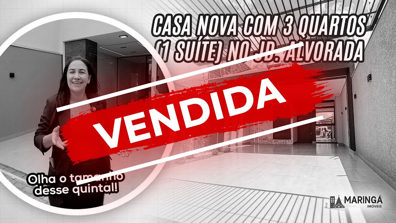 Casa à venda com 3 quartos (1 suíte) Jardim Alvorada - Maringá Imóveis