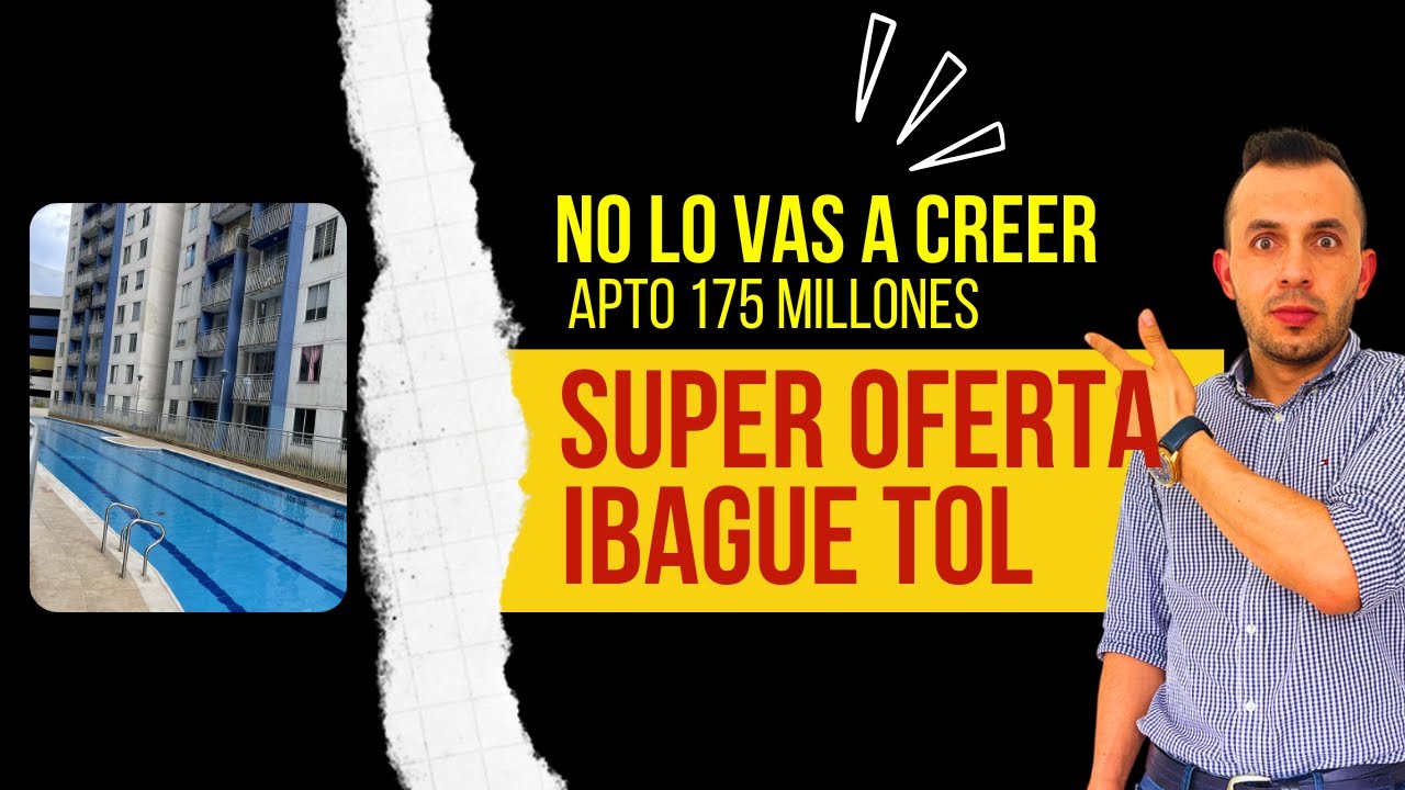 🏡🔥OFERTA IMPERDIBLE🔥🏡 APTO EN VENTA IBAGUE TOL💰$175,000,000! MUY BUENA UBICACIÓN PRECIO NEGOCIABLE.