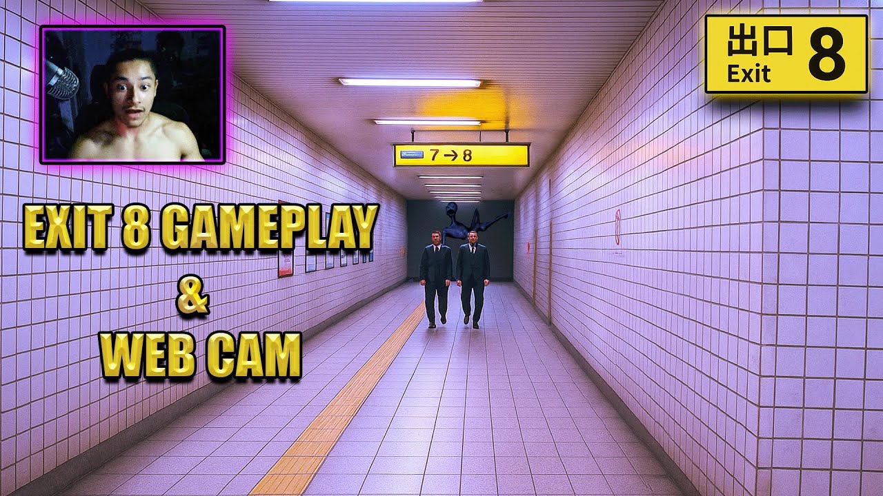Gym bro plays exit 8 and screams - First face cam gameplay