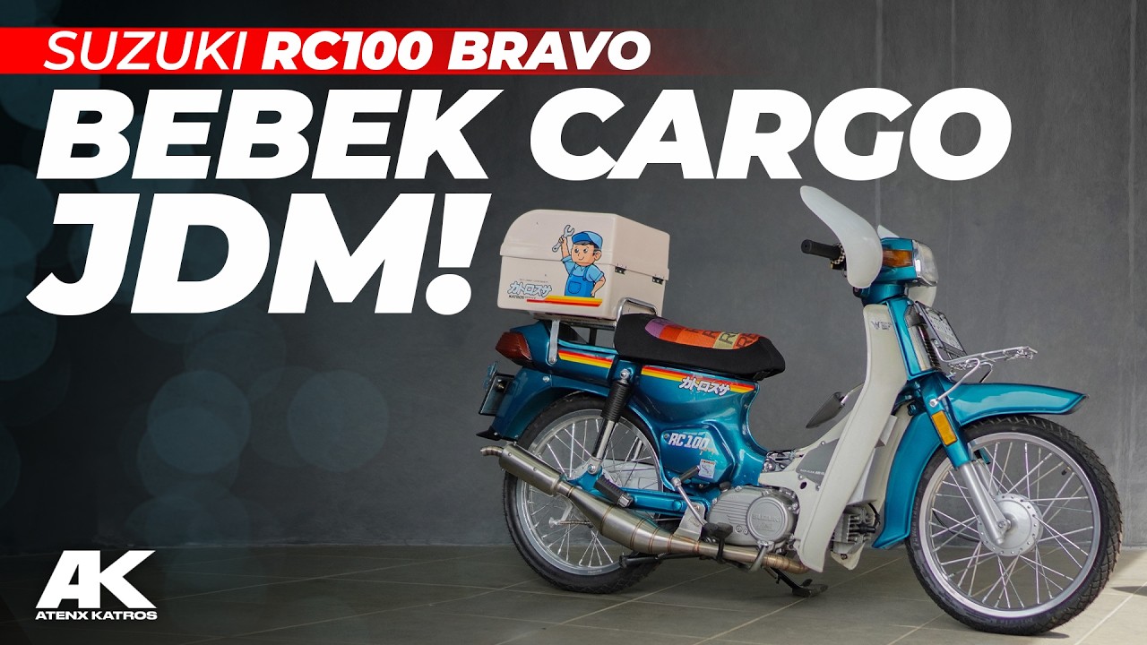 BEBEK 2 TAK !! Motor Suzuki RC 100 Atenx Katros dicustom jadi Cargo JDM #AtenxKatros