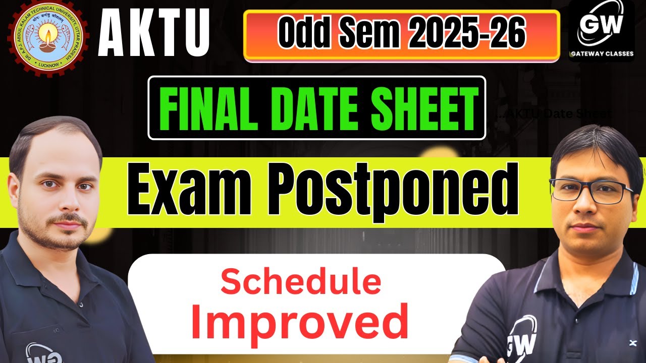 AKTU 2025&ndash;26 Odd Exam Postponed | External Practical Exam