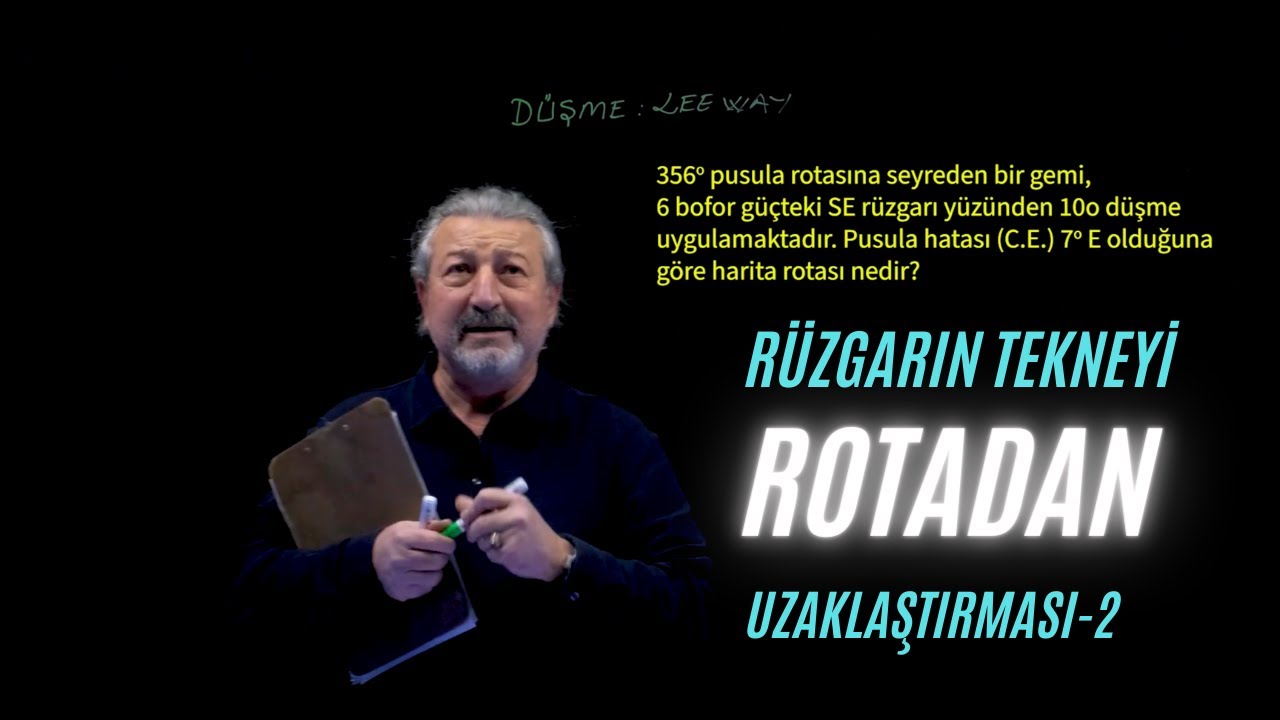 SORU CEVAPLAR-8 Rüzgârın Tekneyi Rotadan uzaklaştırması-2