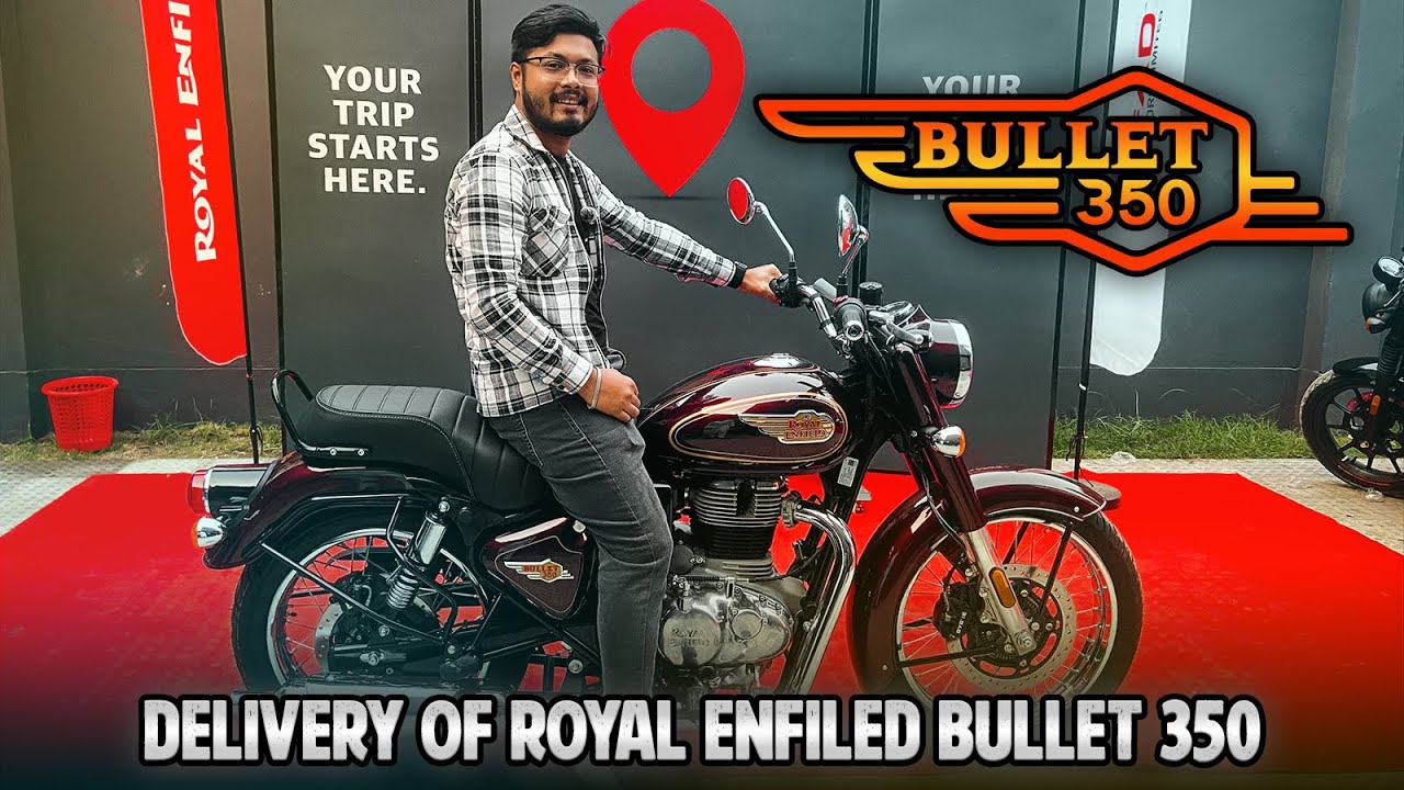 Taking Delivery Of Royal Enfield Bullet 350 | First Impression & Ride of Royal Enfield Bullet 350
