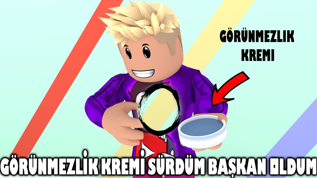 Görünmezlik Kremi Sürüp Başkan Oldum | Roblox Brookhaven