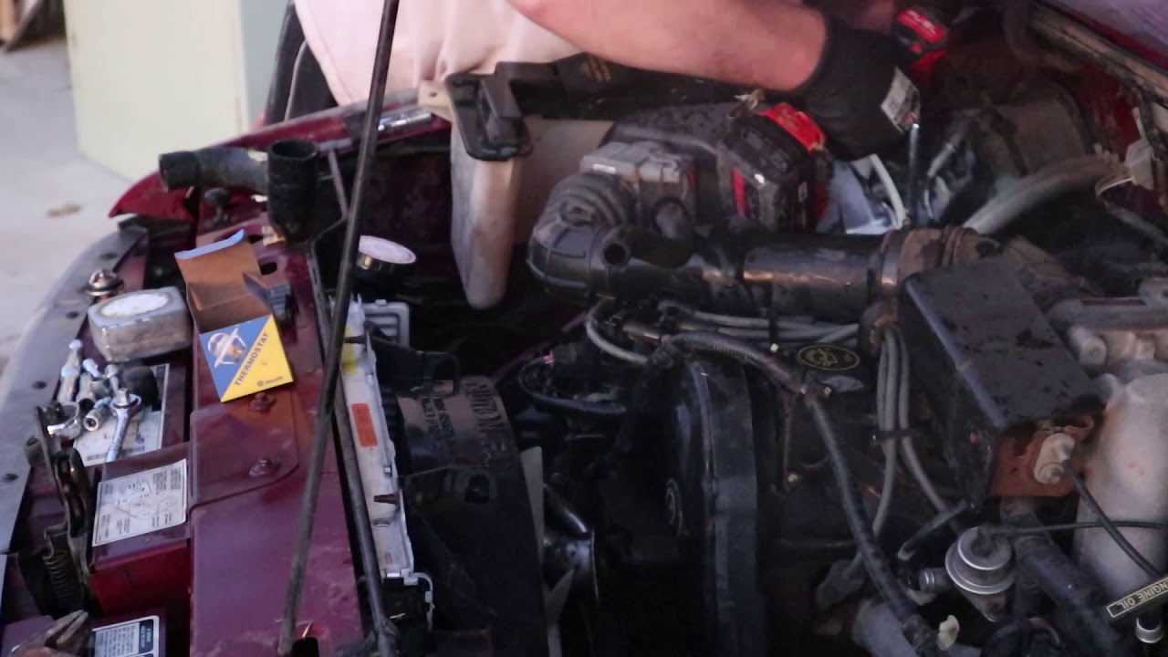 Easier Ford Ranger 2.3L Thermostat replacement, '94. w/GoPro footage