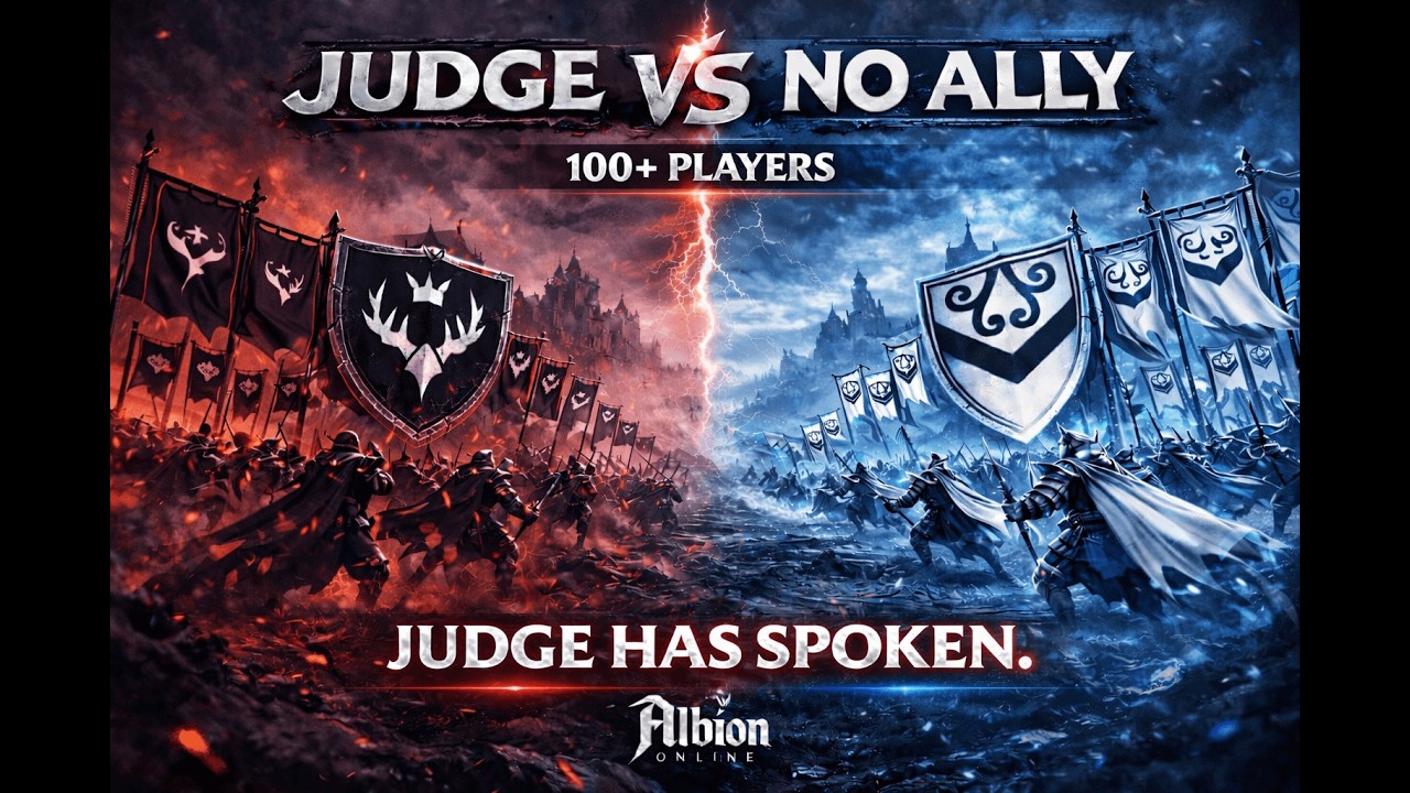 JUDGE Vs NO ALLY – 100+ Player Massive ZvZ | Albion Online