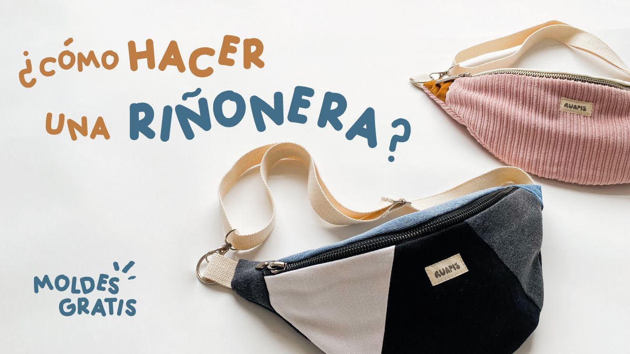 CÓMO HACER UNA RIÑONERA PASO A PASO | MOLDES GRATIS DESCARGABLES