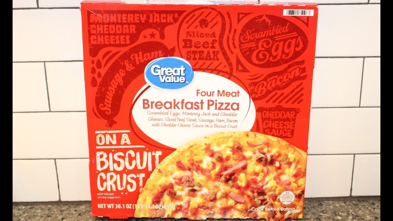 Great Value (Walmart) Four Meat Breakfast Pizza on a Biscuit Crust Review