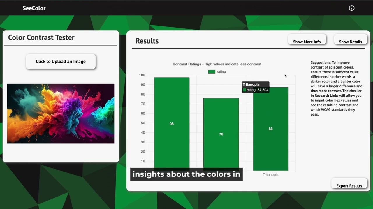 SeeColor Tool: a Web App Tool to Evaluate Color Blindness
