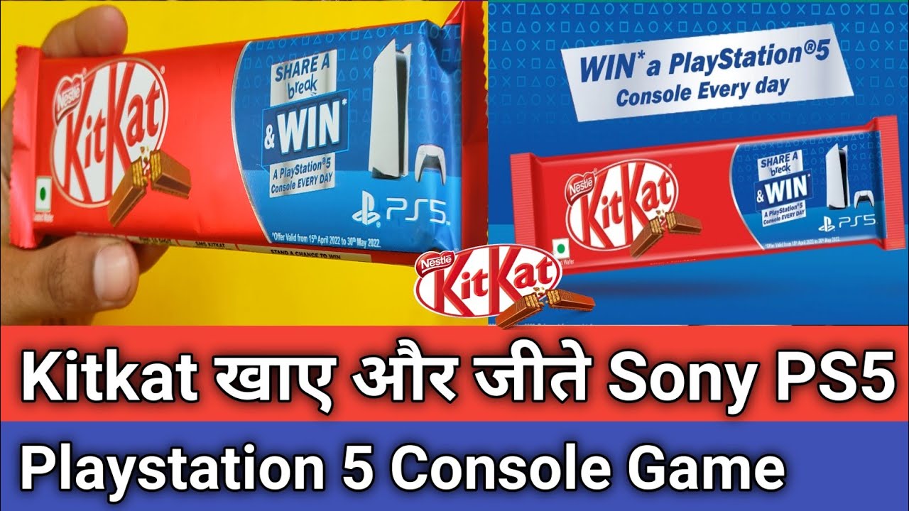 Kitkat Share a Break Offer 2022 !! How to Participate & Win a Sony PlayStation 5 Console Everyday..😎