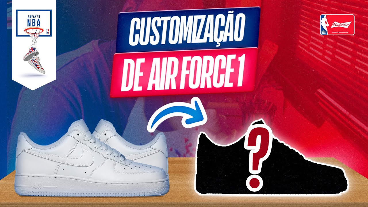 APRENDA A CUSTOMIZAR SEUS TÊNIS EM CASA - CUSTOMIZAÇÃO DE AIR FORCE 1