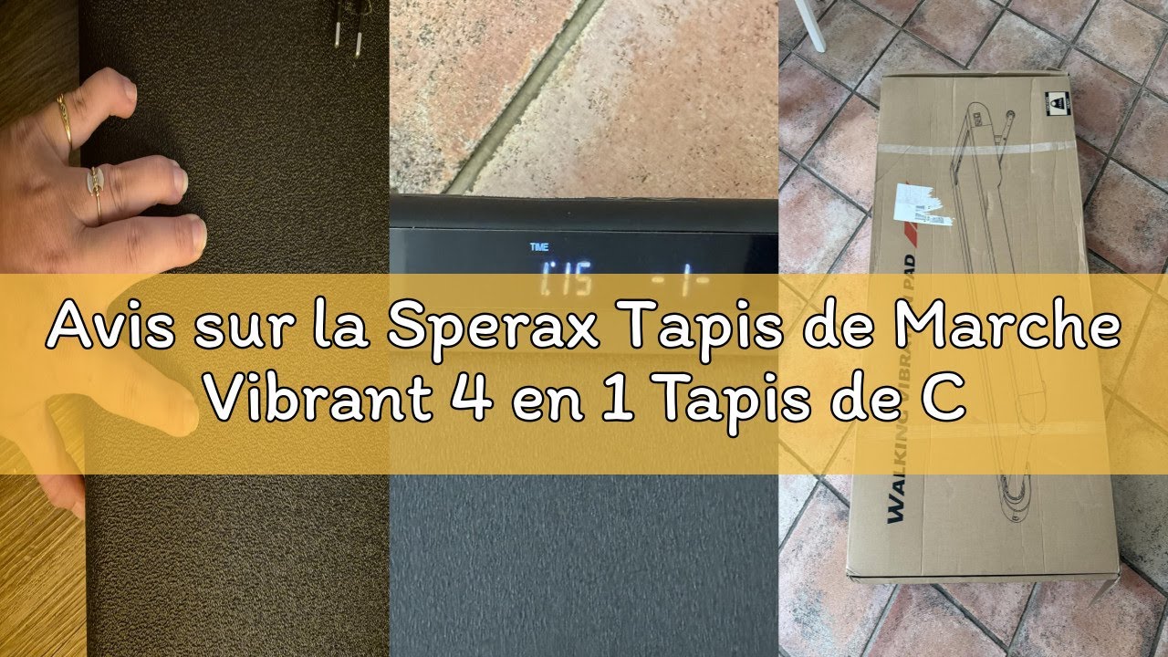 Avis sur la Sperax Tapis de Marche Vibrant 4 en 1 Tapis de Course avec T&eacute;l&eacute;commande, Walking Pad Vit